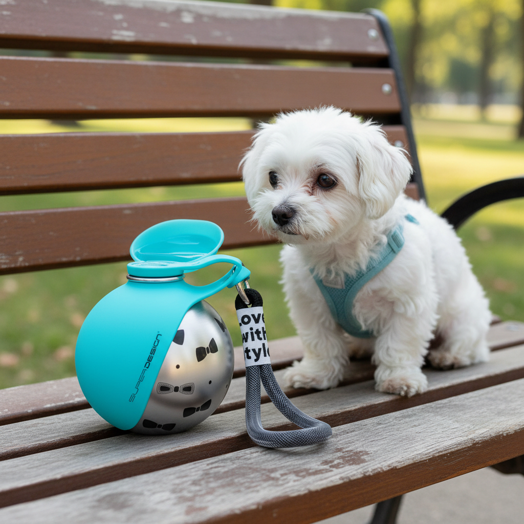 Portable Dog Water Bottle Blue